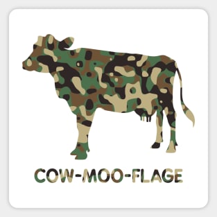 COW-MOO-FLAGE Magnet